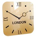 Gold  Acrylic Time Zone Clock Single